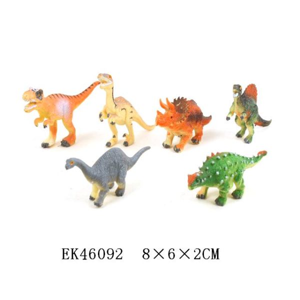 6款仿真恐龙 塑料