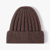 纯色竖条毛线帽 中性 56-60CM 冬帽 100%腈纶