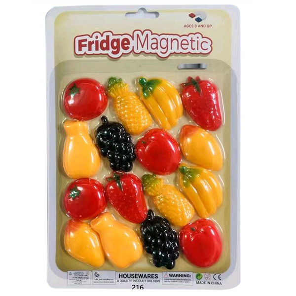 16粒水果磁吸 混色 塑料