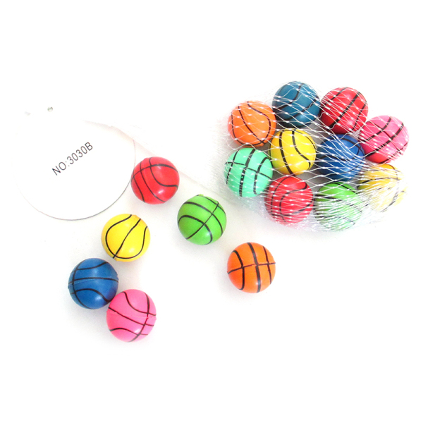 10粒装2.7cm篮球弹跳球 塑料