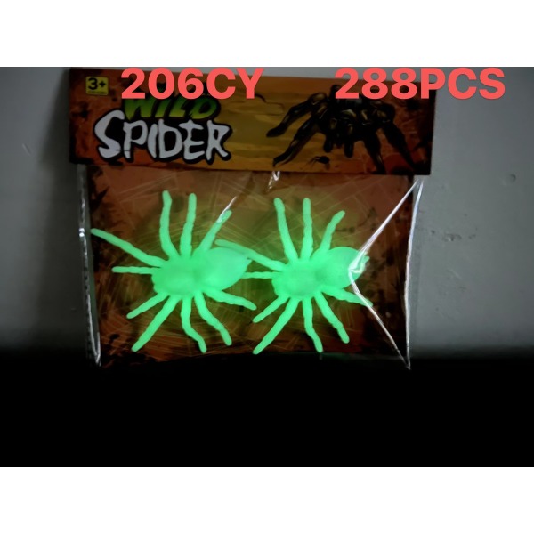 2(pcs)夜光小蜘蛛 塑料