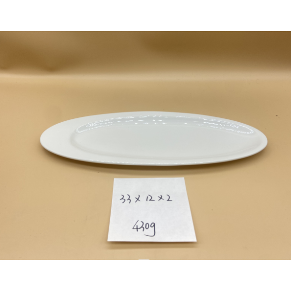 白色瓷器餐盘
【33*12*2CM】 单色清装 陶瓷