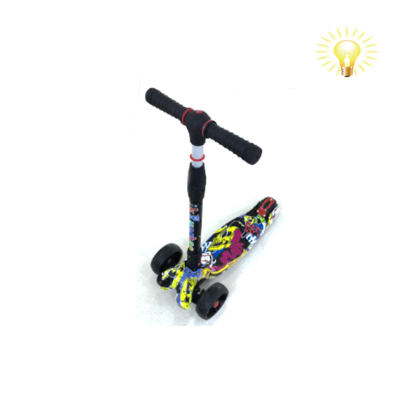 滑板车（新款可折叠 ） 滑板车 三轮 灯光 塑料