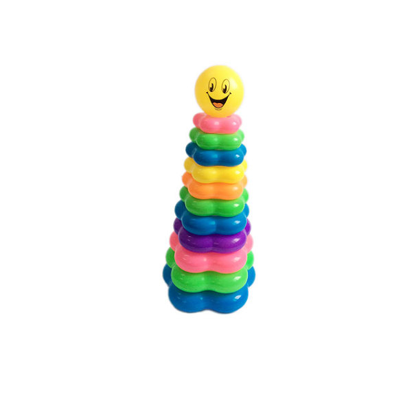 11层双色鸭子彩虹圈 塑料