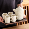 1000ML陶瓷茶壶套装 4人 单色清装 陶瓷