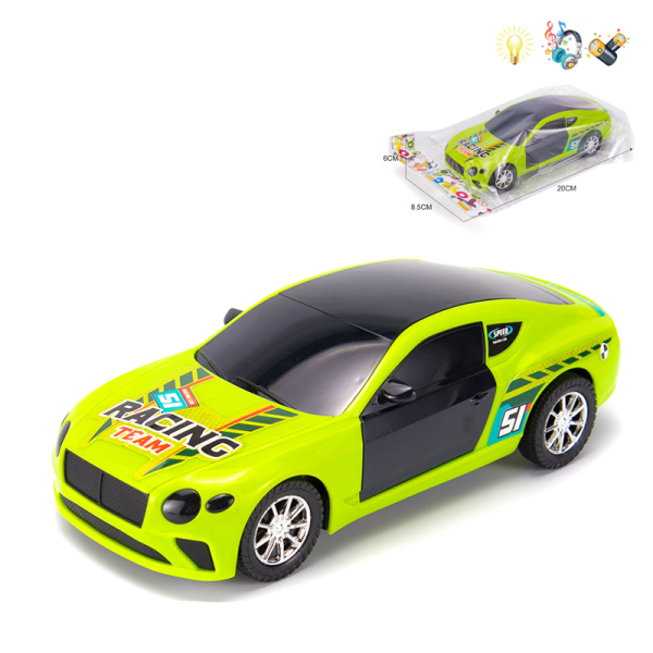 赛车版绿色警车 惯性 3D灯光 音乐 不分语种IC 包电 其它