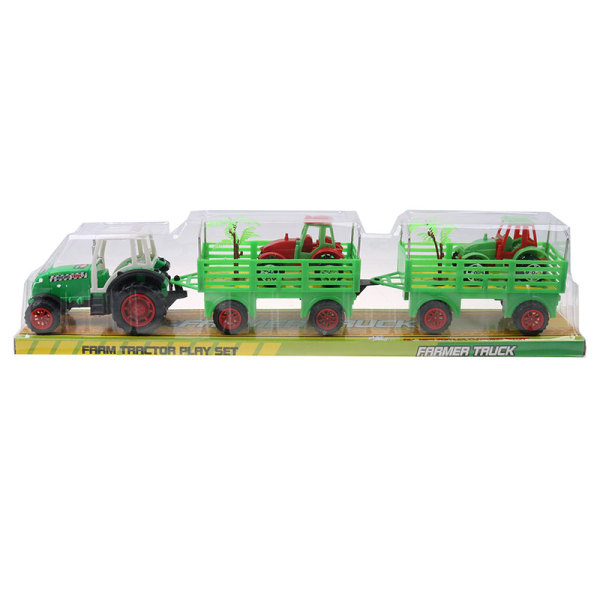 农夫车载2只小农夫车,2树 惯性 塑料