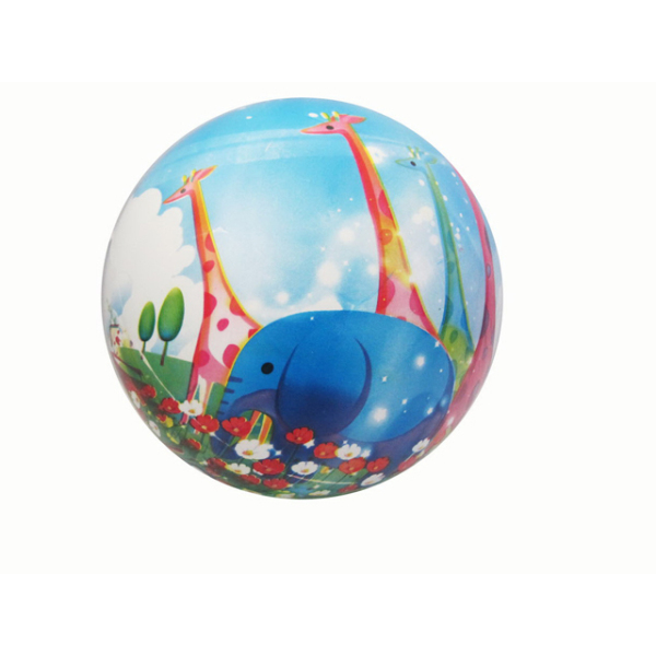 9寸动物全彩印充气球 塑料