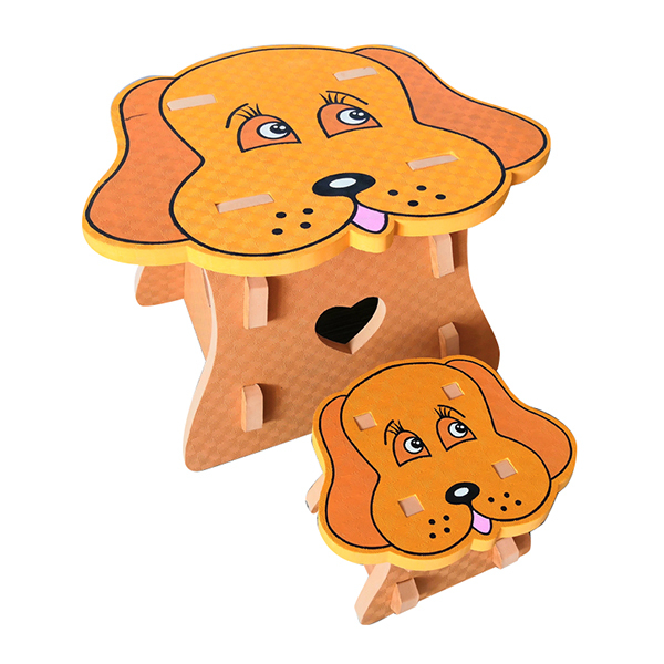 EVA儿童小狗桌椅套 塑料