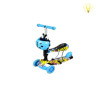 三合一儿童滑板车 滑板车 三轮 灯光 塑料
