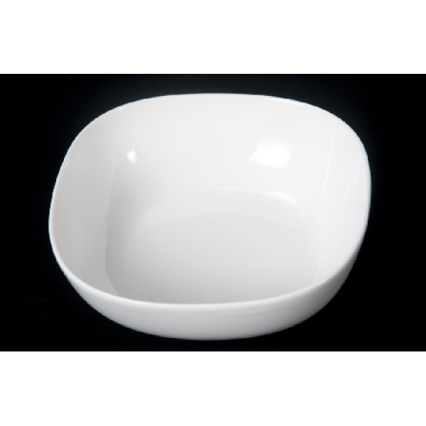 8.5"鼓边圆角沙拉碗 单色清装 陶瓷