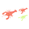 12PCS 软胶彩色龙虾 塑料