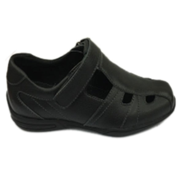 8192-K2-04,COLOUR 黑色,UPPER 纳帕纹二层皮,LINING 猪二层皮里,SOLE TPR,SIZE 32-38#鞋