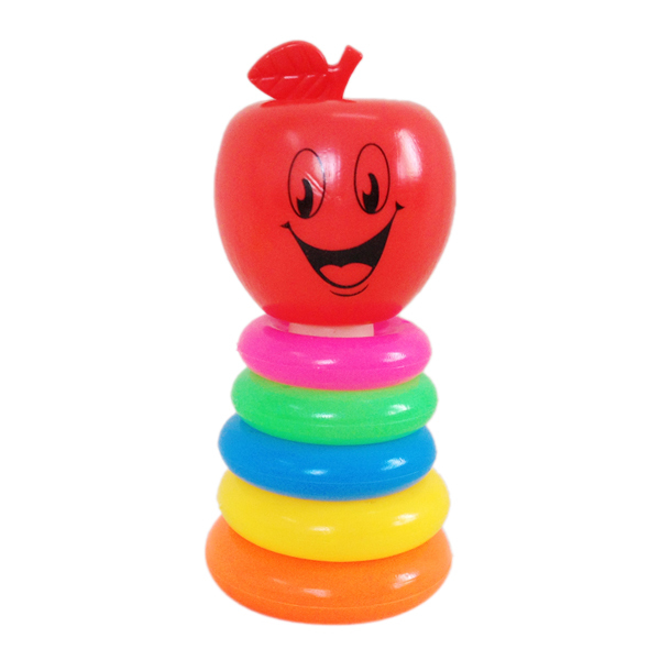 小号笑脸苹果彩虹套圈 圆形 塑料