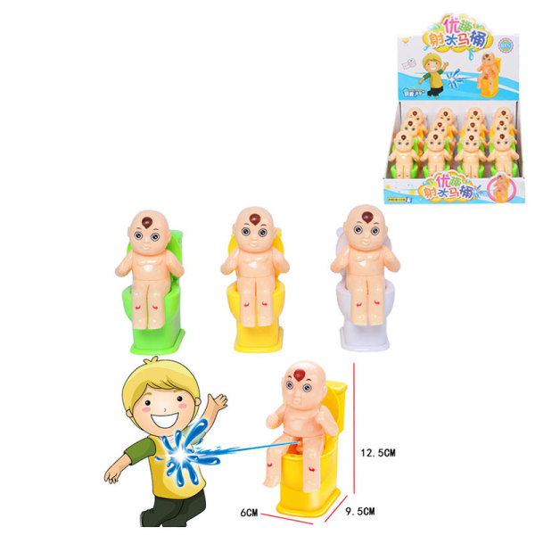 12PCS 儿童迷你喷水玩具 3色 塑料