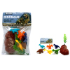 2款4公分PVC软胶恐龙动物配化石玩具套装 混装 塑料