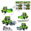 12PCS 4款式农夫车 回力 塑料