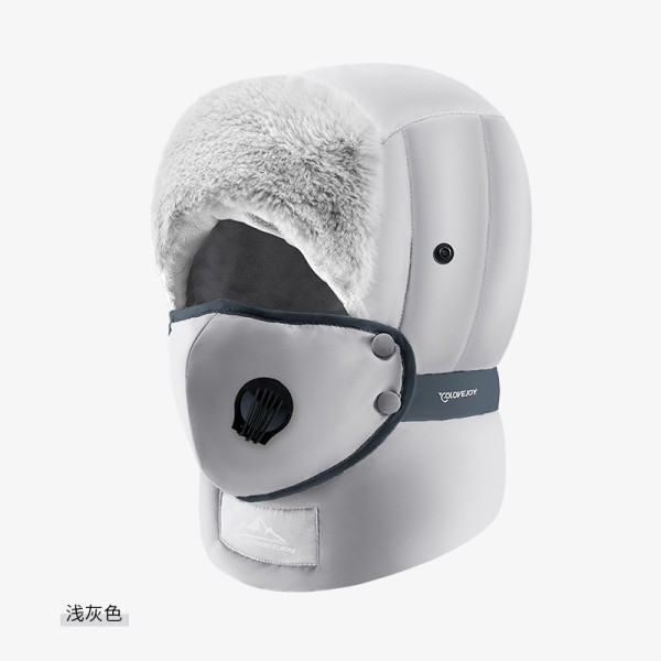 护耳加绒防水保暖帽+口罩 中性 56-60CM 头盔 100%锦纶
