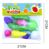 12(pcs)儿童益智仿真水果套装 塑料