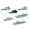 新型战斗机航母战舰模型套装 回力