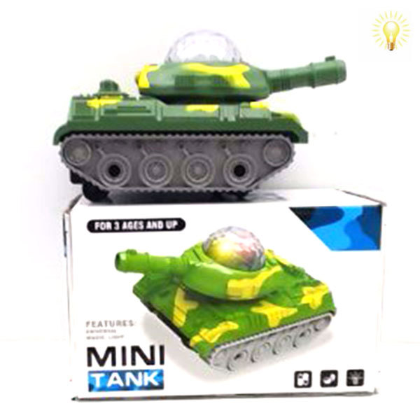 坦克 电动 万向 灯光 塑料