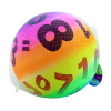 9寸彩虹球 塑料