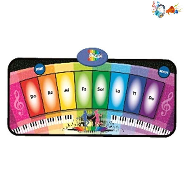 彩虹音乐钢琴毯 地毯 声音 音乐 不分语种IC 塑料