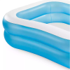豪华长方形水池充气儿童游泳池 塑料