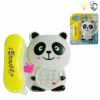 熊猫电话 电动 卡通 灯光 音乐 不分语种IC 塑料