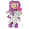 布娃娃带小白兔  填棉公仔毛绒玩具 12寸 布绒