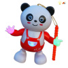 中秋卡通灯笼玩具手提发光音乐熊猫新年元宵节花灯  塑料