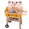 木制小熊烧烤车玩具套装 喷漆 木质