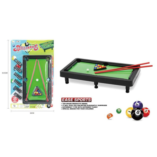 植绒桌球游戏台球桌家用迷你球类亲子户外运动体育器材过家家儿童玩具礼品 塑料