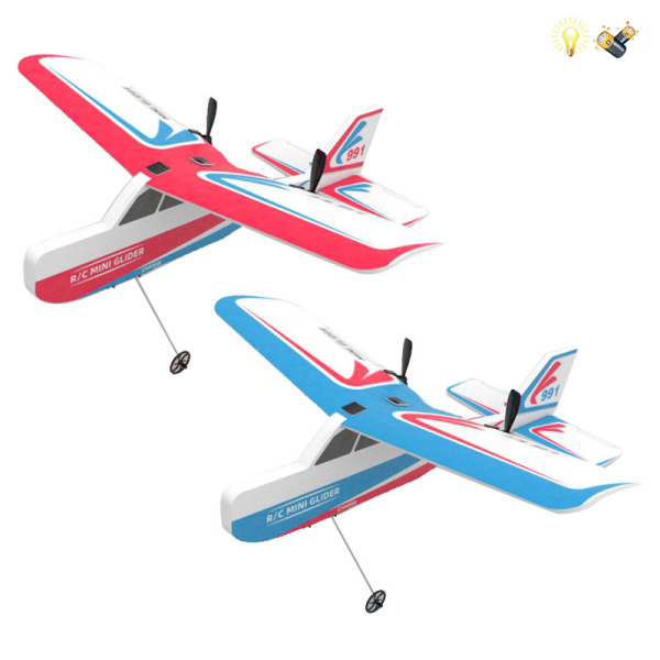 滑翔机2色 遥控 滑翔机 电能 3.5通 灯光 包电 带陀螺仪 塑料