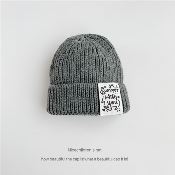 字母贴标帽 中性 56-60CM 冬帽 100%腈纶