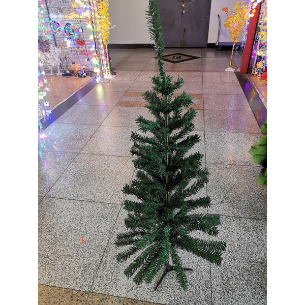 110cm130头绿色圣诞树 单色清装 塑料