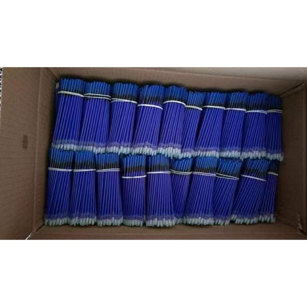 100PCS PP可擦笔芯 opp袋包装 中性笔芯 中性笔芯 蓝色 单色清装 塑料