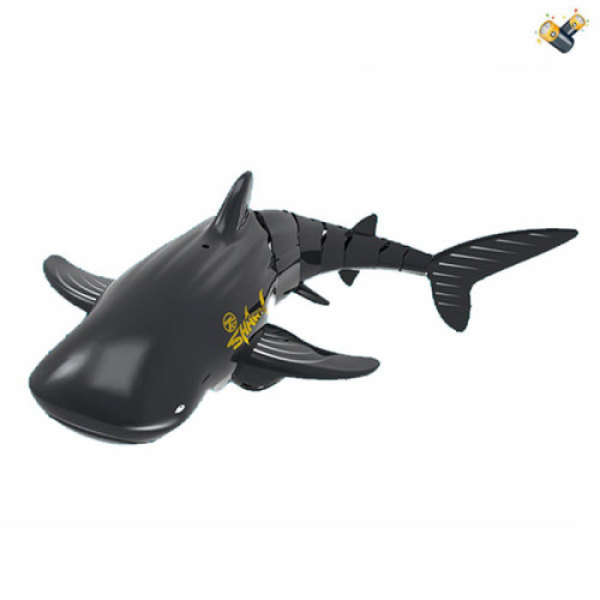 2.4G戏水银色鲸鱼 遥控 主体包电，遥控器不包电 塑料