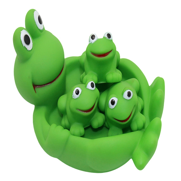 搪胶子母动物-1拖3青蛙 塑料