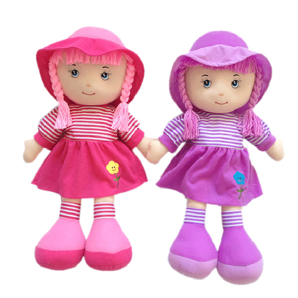 填棉娃娃布娃娃毛绒娃娃跨境出口儿童毛绒玩具 20寸 布绒