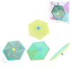 减压创意磁铁六边形 （蓝、黄、绿）3色 塑料