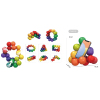 减压益智串珠造型球 彩虹色 小尺寸球2CM （20粒装）2色 塑料