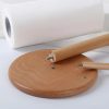 Solid wood tissue holder