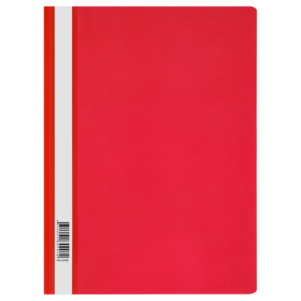 12PCS A4塑料文件夹 120微米 红色透明 塑料