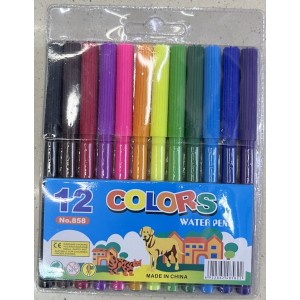 12色水彩笔 单色清装 塑料