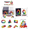 12PCS 减压益智串珠造型球 彩虹色 大尺寸球2.5CM （20粒装） 塑料