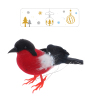 13.5*6*4cm 圣诞小鸟装饰 单品 单色清装 其它