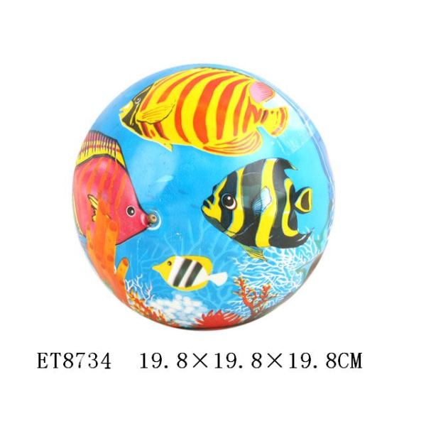 9寸海底世界全彩印充气球 塑料