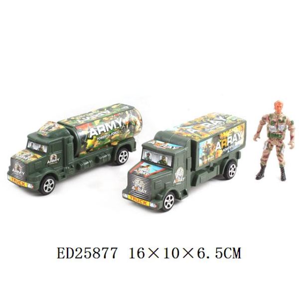 军用集装车带军用油车,特种军人 滑行 塑料