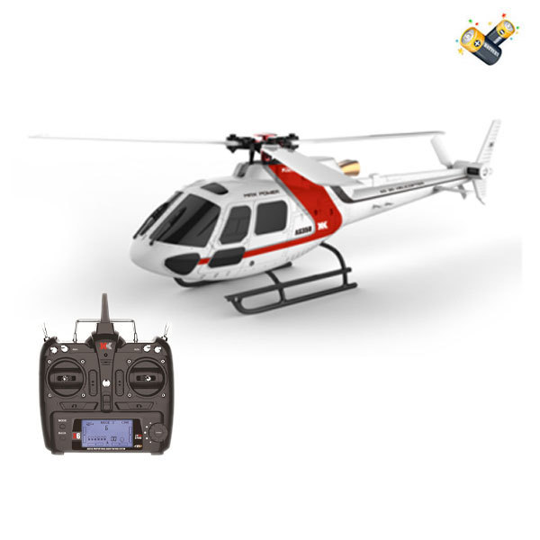 三旋翼直升机-整机带主风叶,尾风叶,扳手,螺丝刀,大齿轮,USB充电器 遥控 仿真 直升机 6通 包电 塑料